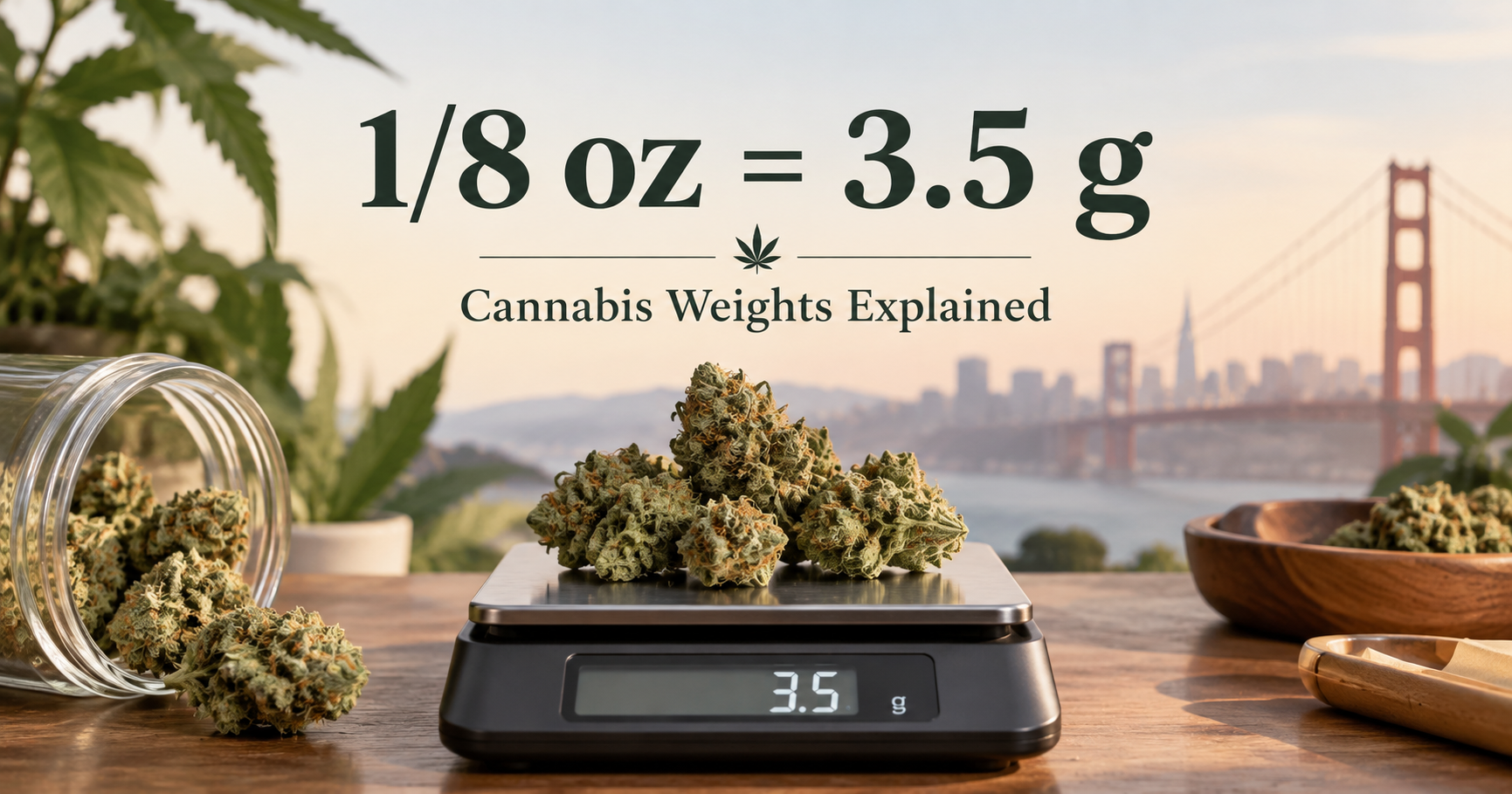 How Many Grams in an Eighth? Cannabis Weights Explained for California & SF Shoppers